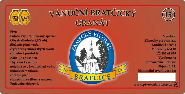 Bratčice Vánoční bratčický granát
