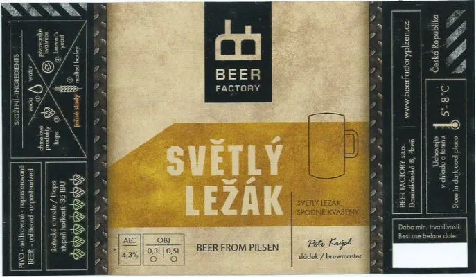Beer Factory Světlý ležák