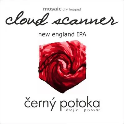 Černý potoka Cloud Scanner