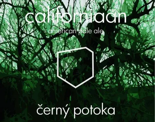 Černý potoka Californiaan