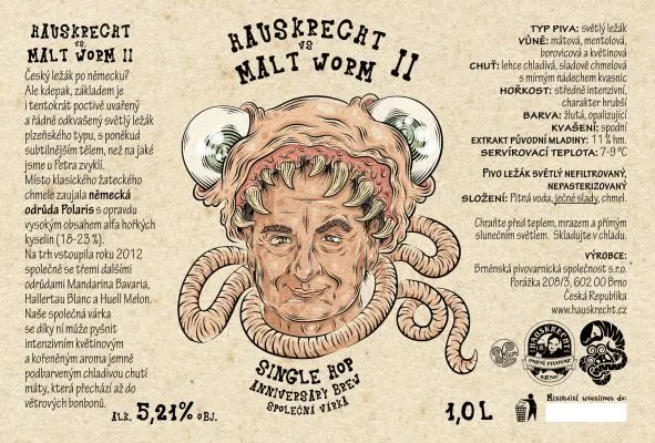 Malt Worm 2nd Anniversary Lager (Hauskrecht)