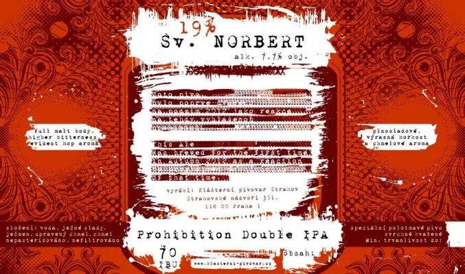 Sv. Norbert Prohibition Double IPA (2014)