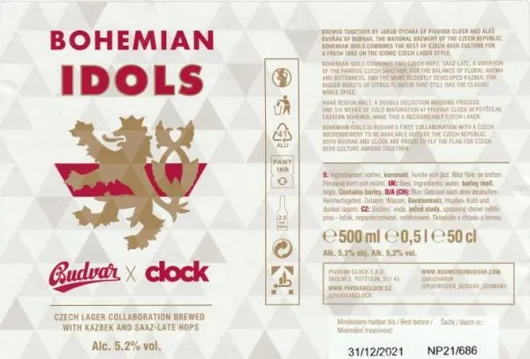 Clock - Budvar Bohemian Idols