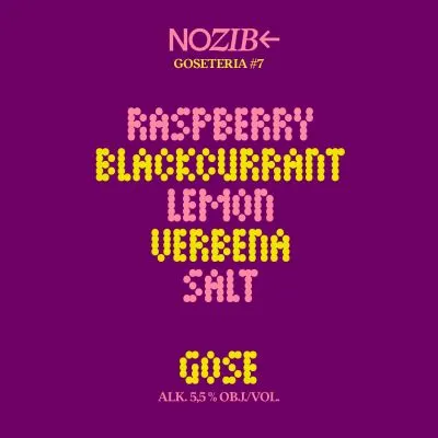 Nozib Goseteria #7 Raspberry + Blackcurrant + Lemon + Verbena + Salt