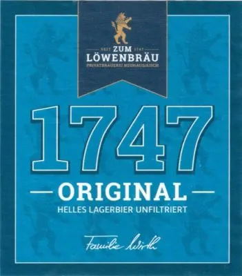 Zum Löwenbräu 1747 Original