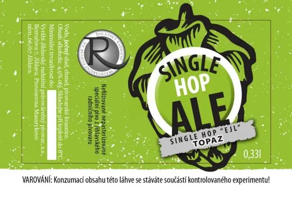 Radniční Single Hop Ale Topaz