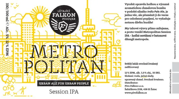 Falkon Metropolitan Session IPA (1. verze)